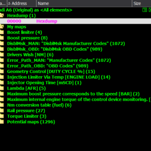 Mappack A6 Edc17cp44 - sxs chiptuning
